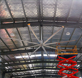 Große AluminiumDeckenlüfter 24 ft/20 ft großer Leistungsaufnahmen-Deckenlüfter der Größen-geringen Energie